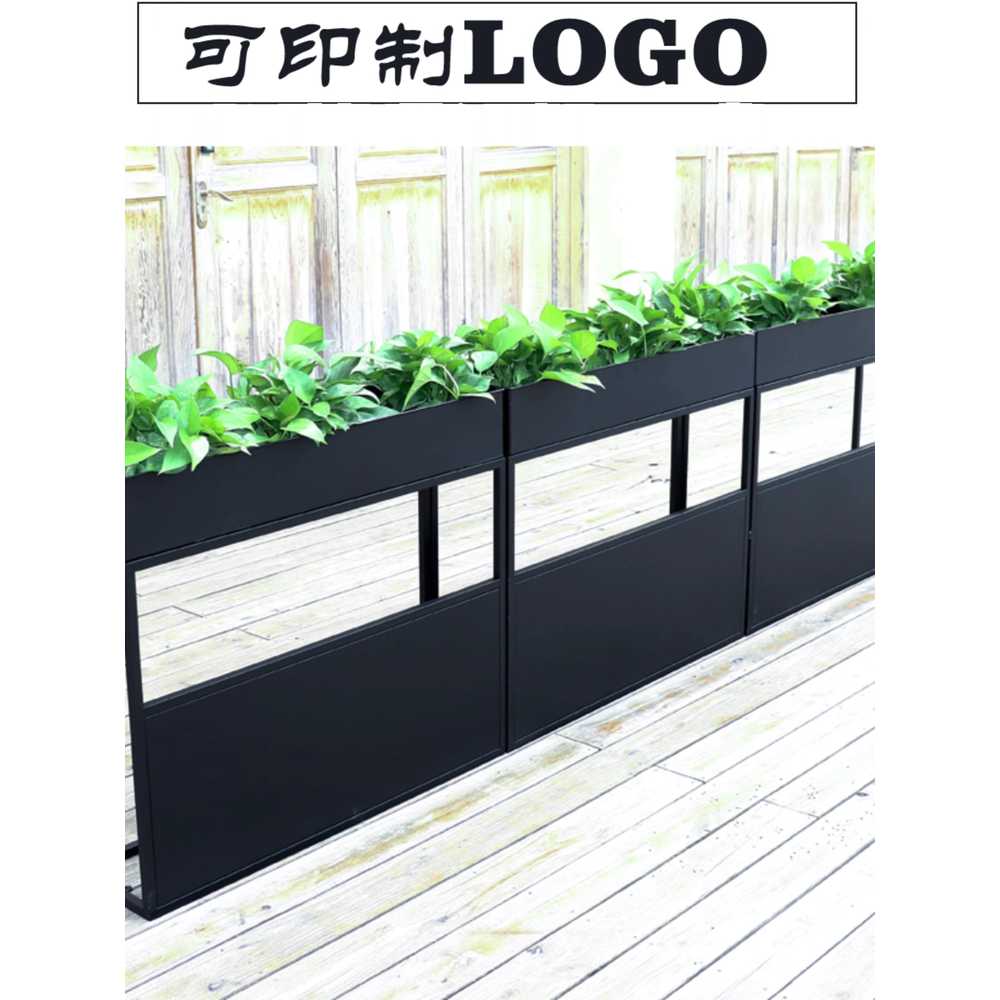 철제 화분 울타리 플랜트박스 가림막 발코니 정원 60x80cm - 상세 이미지 4