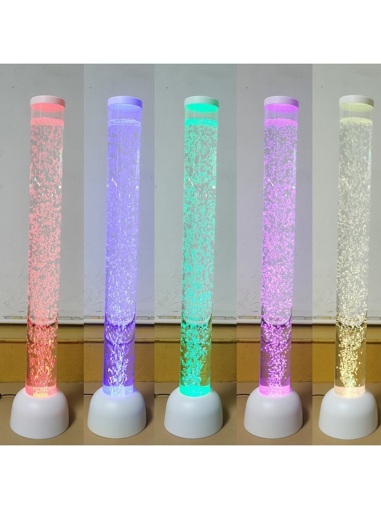 물기둥 조명 장식 LED 이넽리어 램프 버블 해파리 무드등 흰색 자동 103cm (물고기 6마리) - 상세 이미지 2