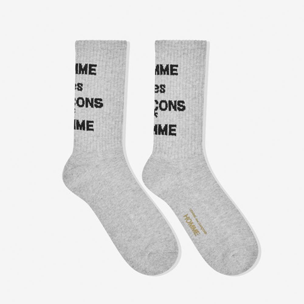 꼼데가르송 옴므 양말 Cotton Pilled Socks 남자 캐주얼 HO-K501-051 - 상세 이미지 4