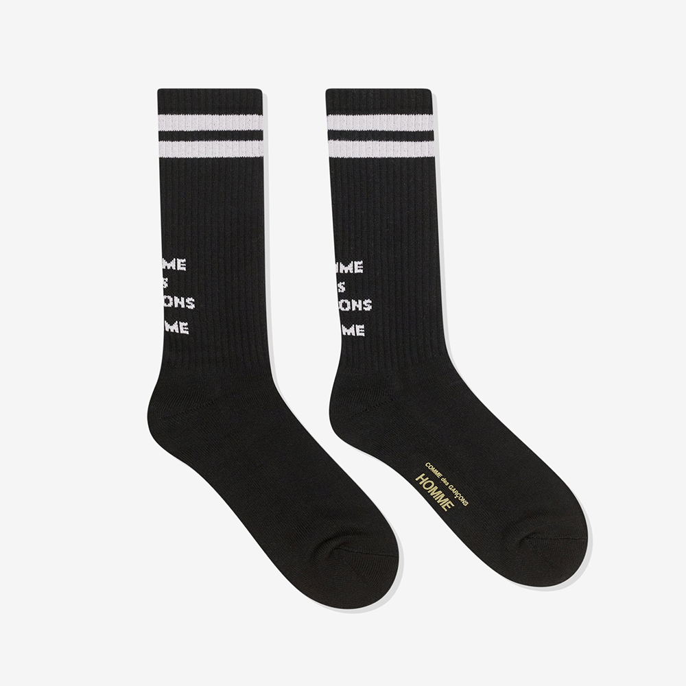꼼데가르송 옴므 양말 Cotton Pilled With Lines Socks 남자 캐주얼 HO-K502-051 - 상세 이미지 2