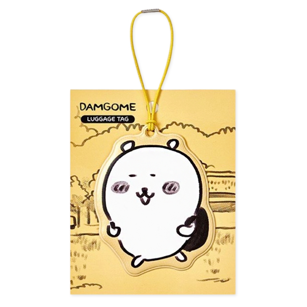 담곰이 러기지택 네임택 여행 소품 옐로우 커플 캐리어 꾸미기 농담곰 캐릭터 굿즈 - 상품 이미지