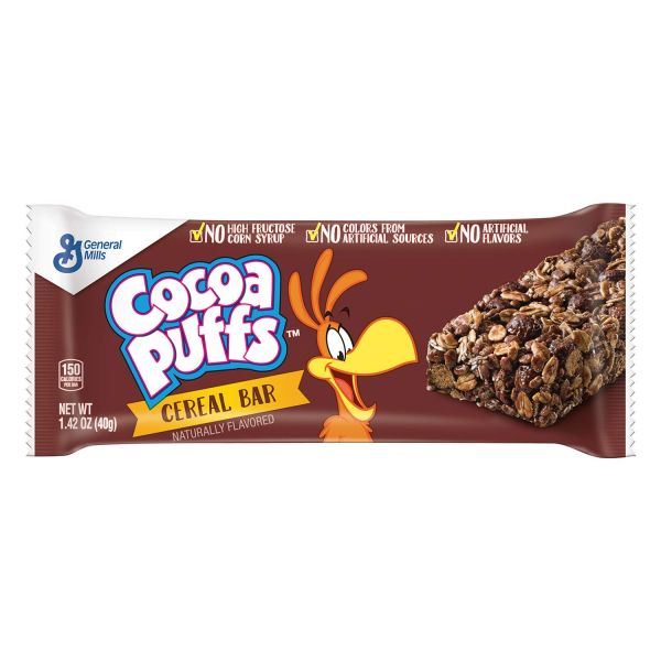 Cocoa Puffs 시리얼바 에너지바 코코아 퍼프 시리얼 바 1.42 온스 96개 묶음 : 두우달은