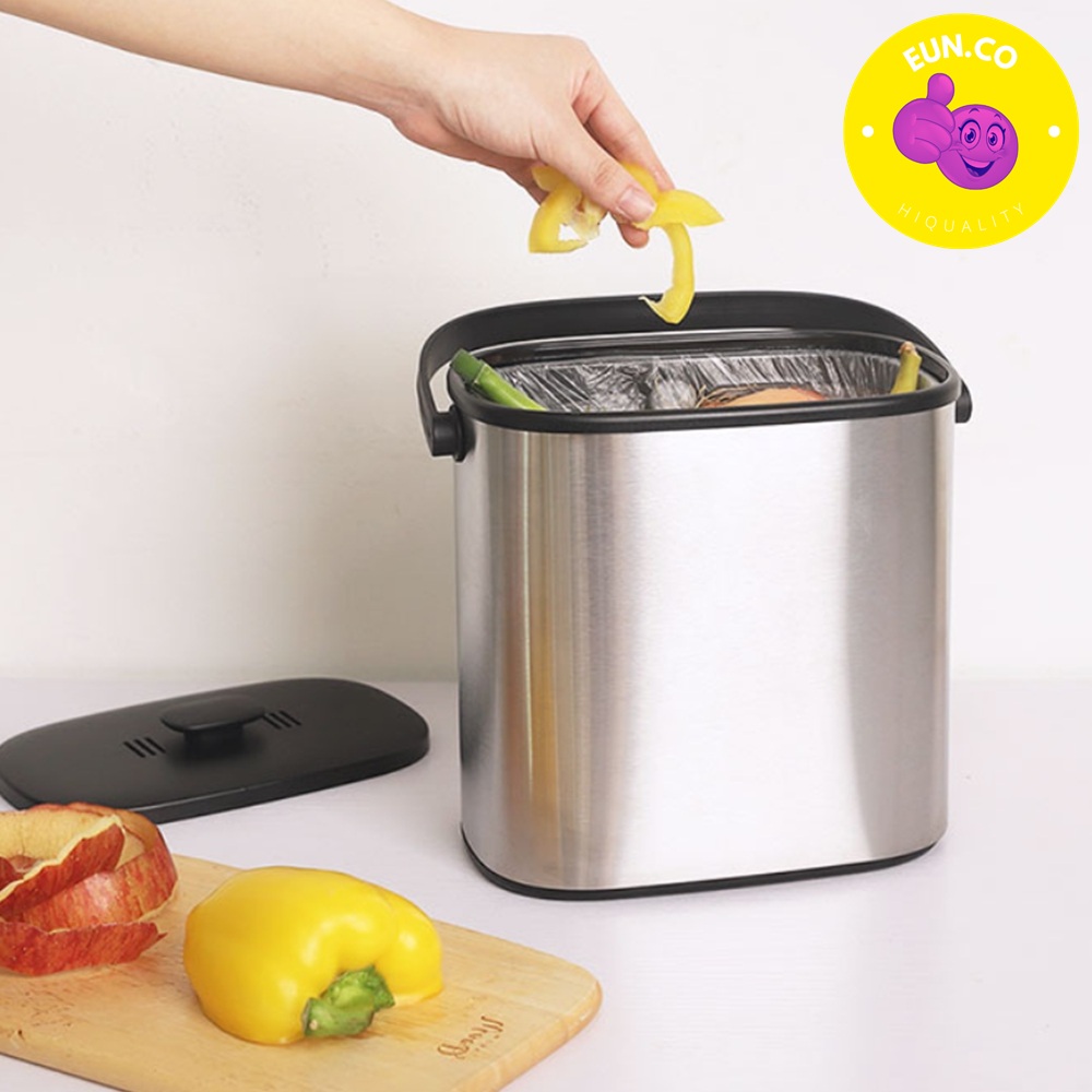 원룸 음식물 쓰레기통 자취방 라면국물통 거름망 건더기 잔반 처리 통
