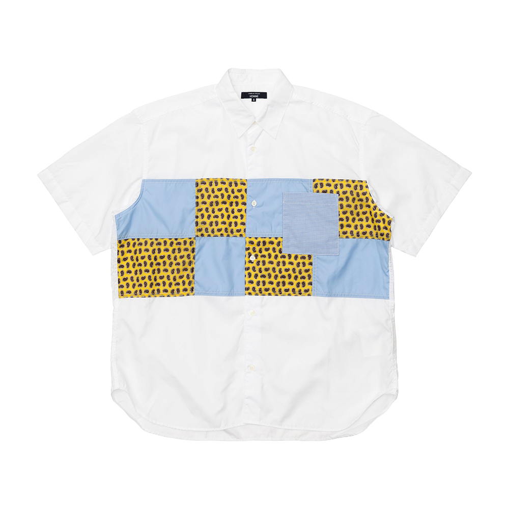 꼼데가르송 옴므 셔츠 Cotton Broad 반팔 남방 HO-B016-051 - 메인 이미지