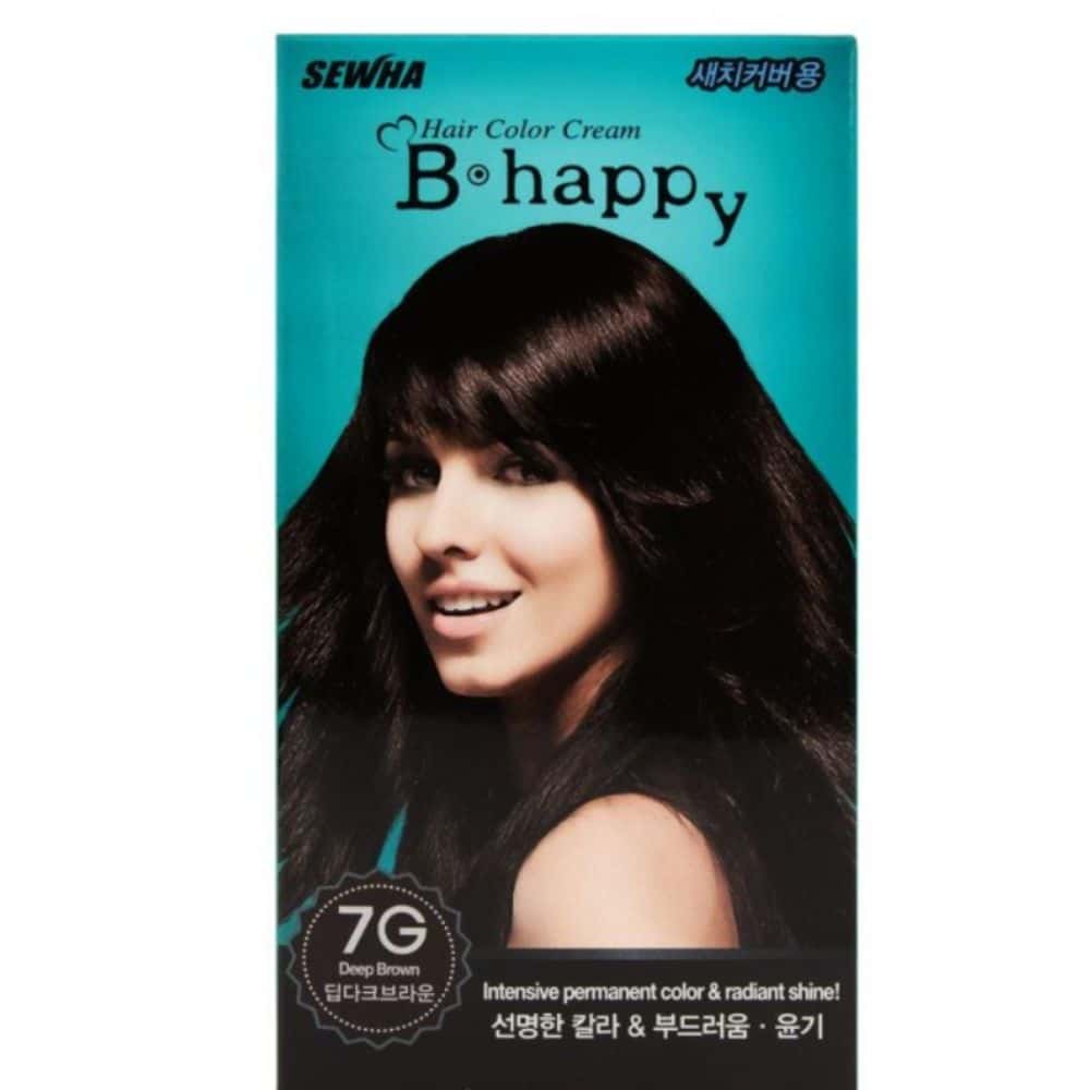 색깔 딥 다크 BROWN 7G 새치 갈색 진한 헤어 염색약 컬러크림 : 베스트살림