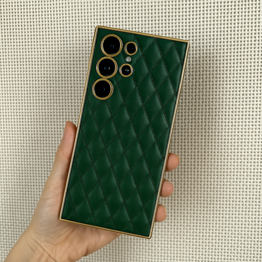 범퍼 가죽 케이스 슬림 풀커버 카메라보호 블랙, 갤럭시S24 - 상세 이미지 4