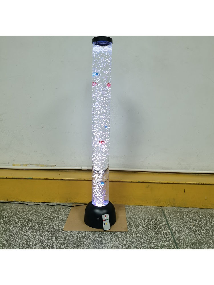 물기둥 조명 장식 LED 이넽리어 램프 버블 해파리 무드등 흰색 자동 103cm (물고기 6마리) - 상세 이미지 5