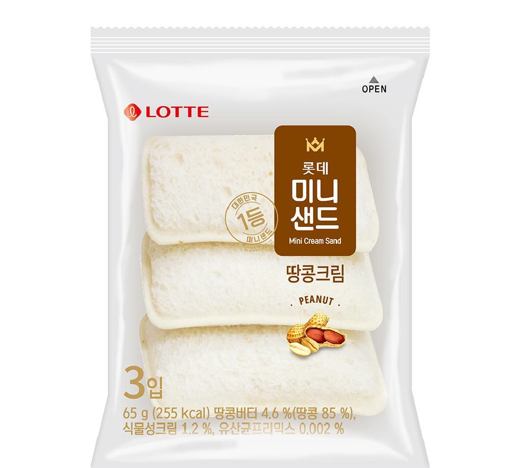 땅콩맛크림샌드 롯데 65g : 식재온
