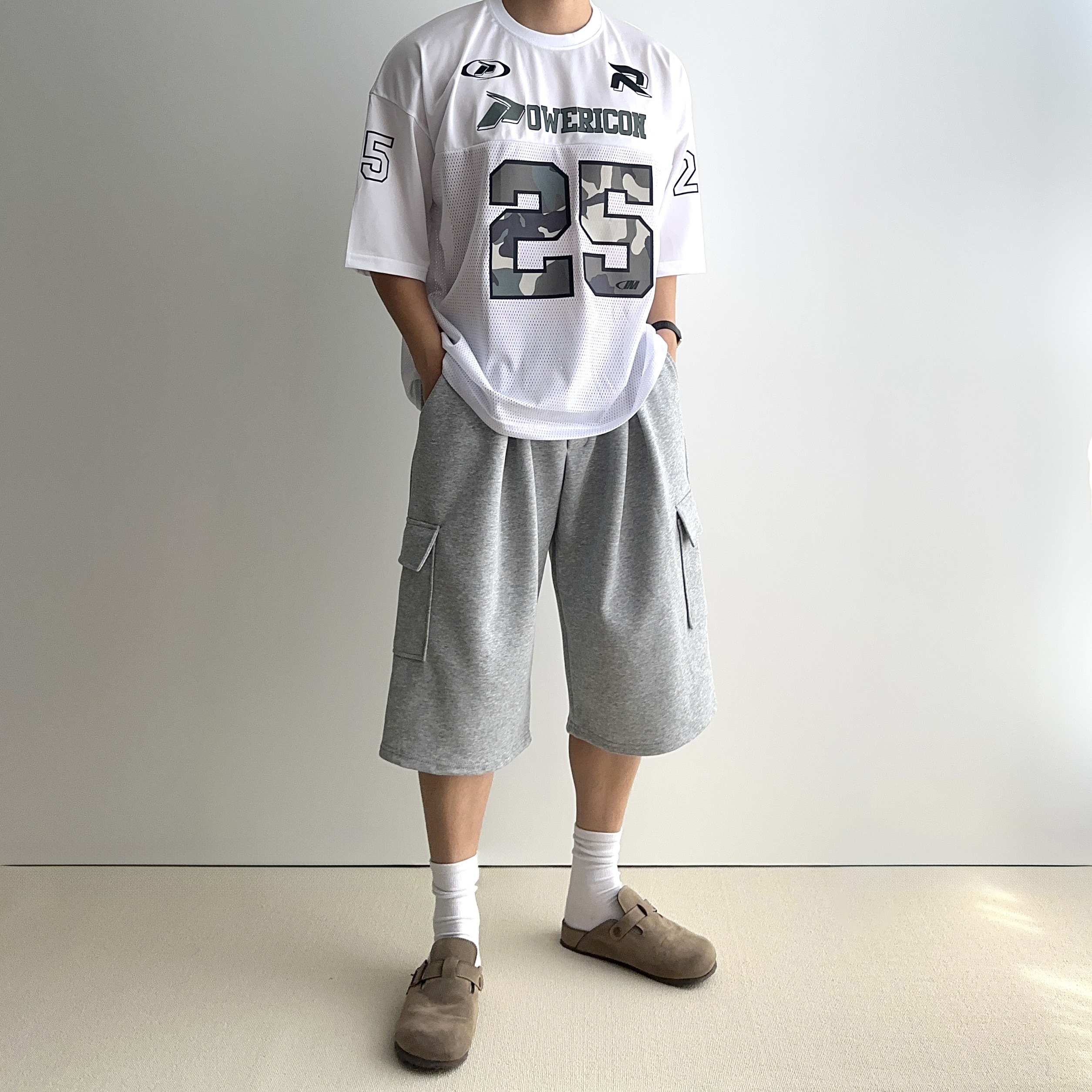 1+1 남자버뮤다팬츠 남자카고반바지 벌룬팬츠 - 상세 이미지 5