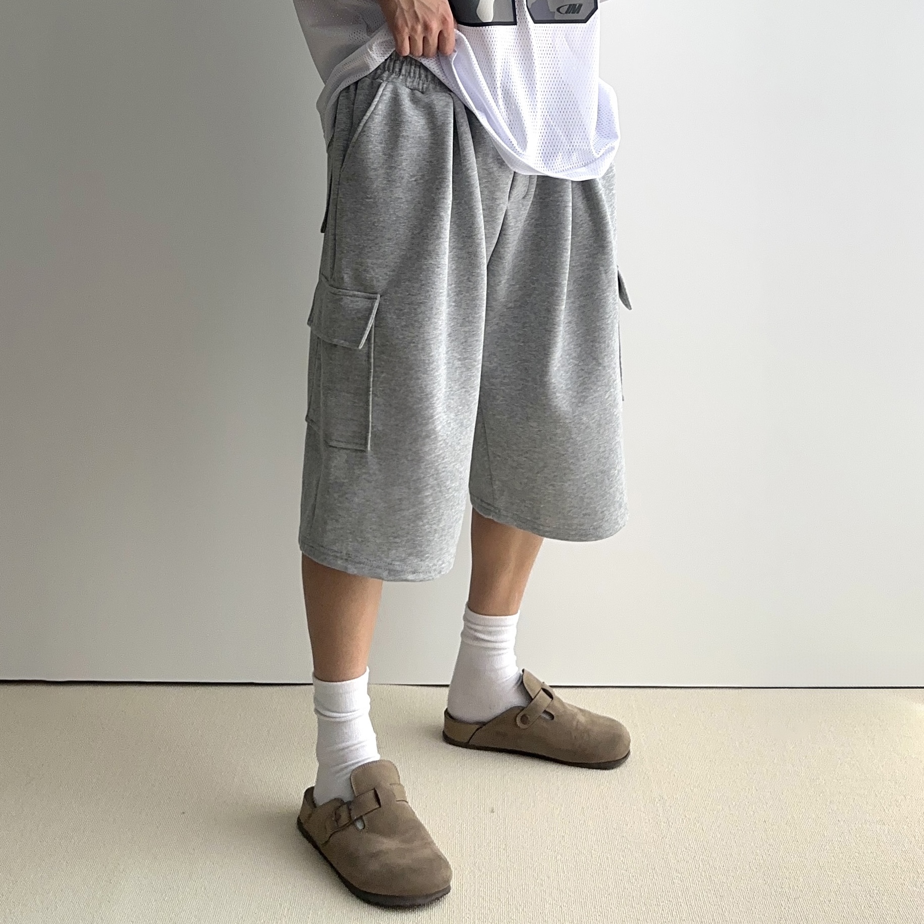 남자버뮤다팬츠 남자카고반바지 벌룬팬츠 - 상품 이미지