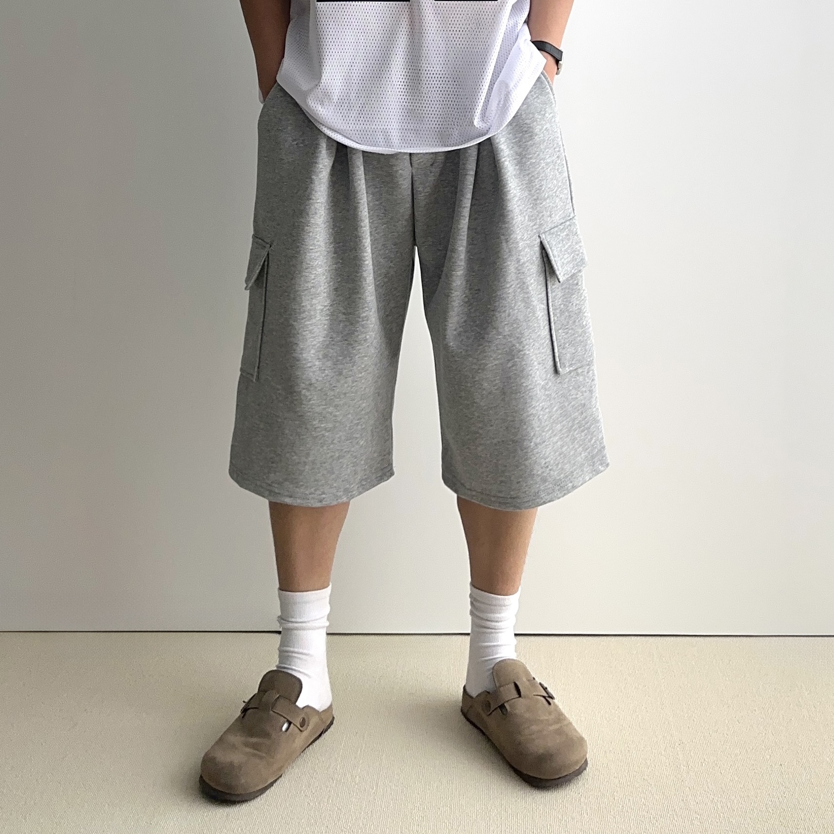 1+1 남자버뮤다팬츠 남자카고반바지 벌룬팬츠 - 상세 이미지 3