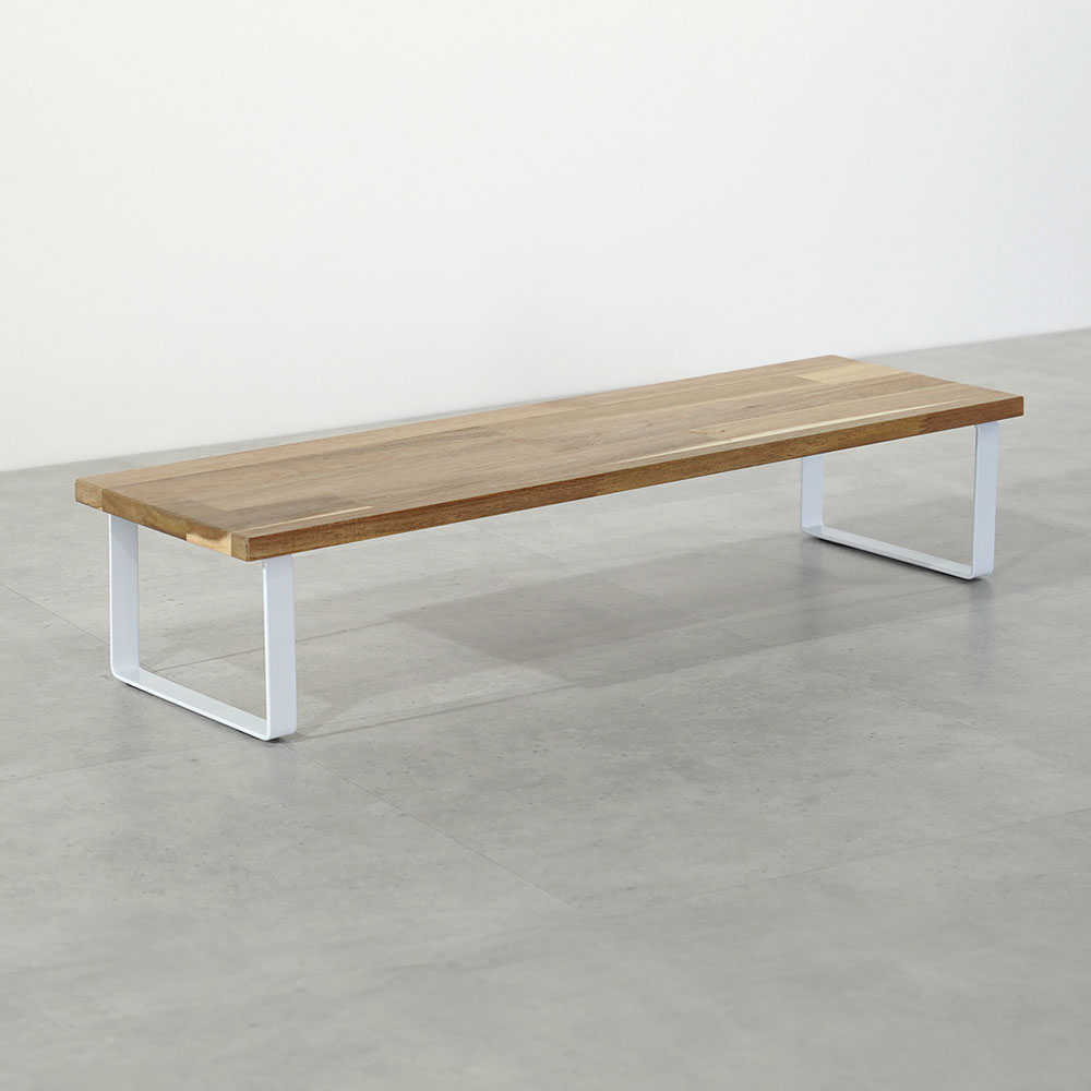 원목 듀얼 모니터 받침대 폭 300mm 높이16cm 600mm, 아카시아상판(화이트받침)