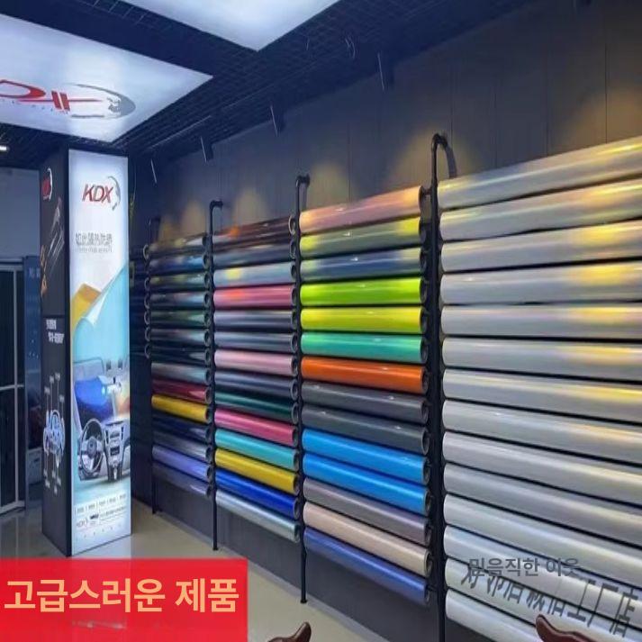 랩핑 랙 거치대 바퀴 스탠딩 비닐 행거 필름 걸이 테이블 걸이대 2m 8층 - 상세 이미지 3