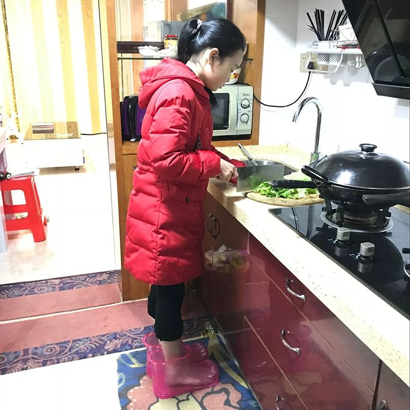 족탕기 발 부츠 신발 족욕장화 핑크 족욕신발 실내 습식 족욕화 42 사이즈 높이 16.5cm 블루 - 상세 이미지 2