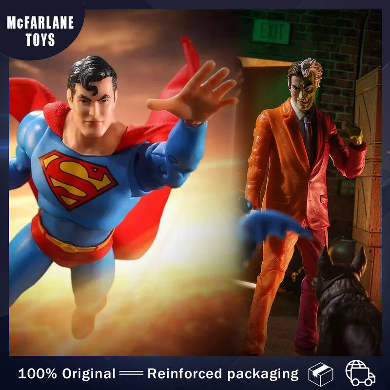 McFarlane 장난감 토이 DC Multiverse Silver Age:Two-Face 슈퍼맨 18cm 액션 피규어 모델 집들이 파티 생일 선물 컬렉션 취미... 