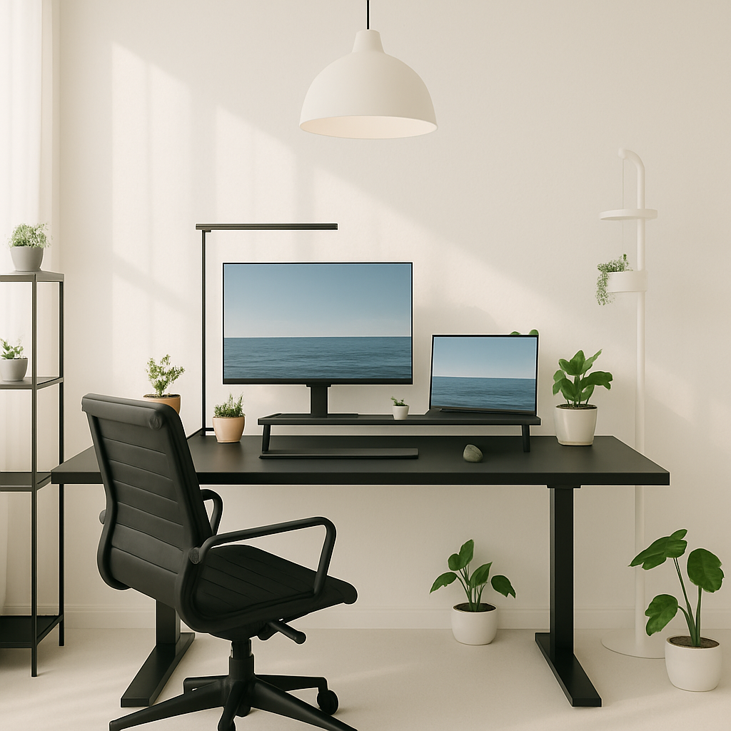 전동 모션데스크 높낮이조절 컴퓨터 책상 스탠딩 스탠드 1000mm