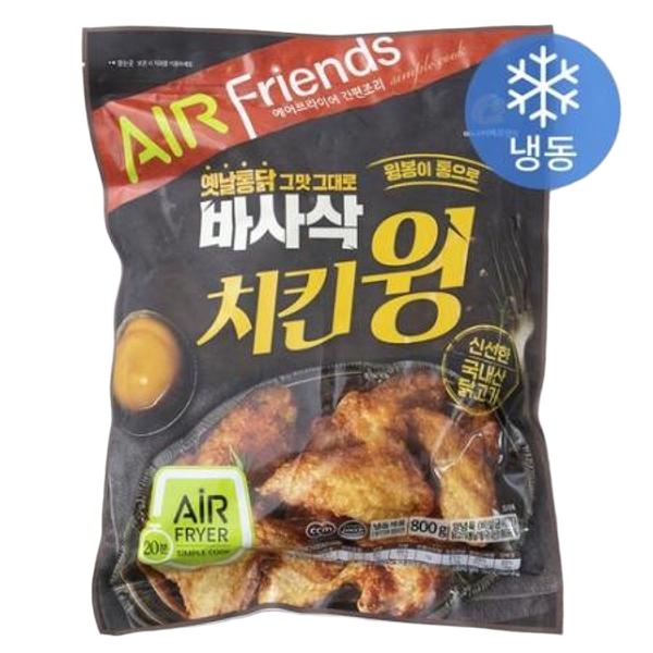 마니커에프앤지 바사삭 치킨윙 (냉동) 800g, 1개 one option : 놀이터유통