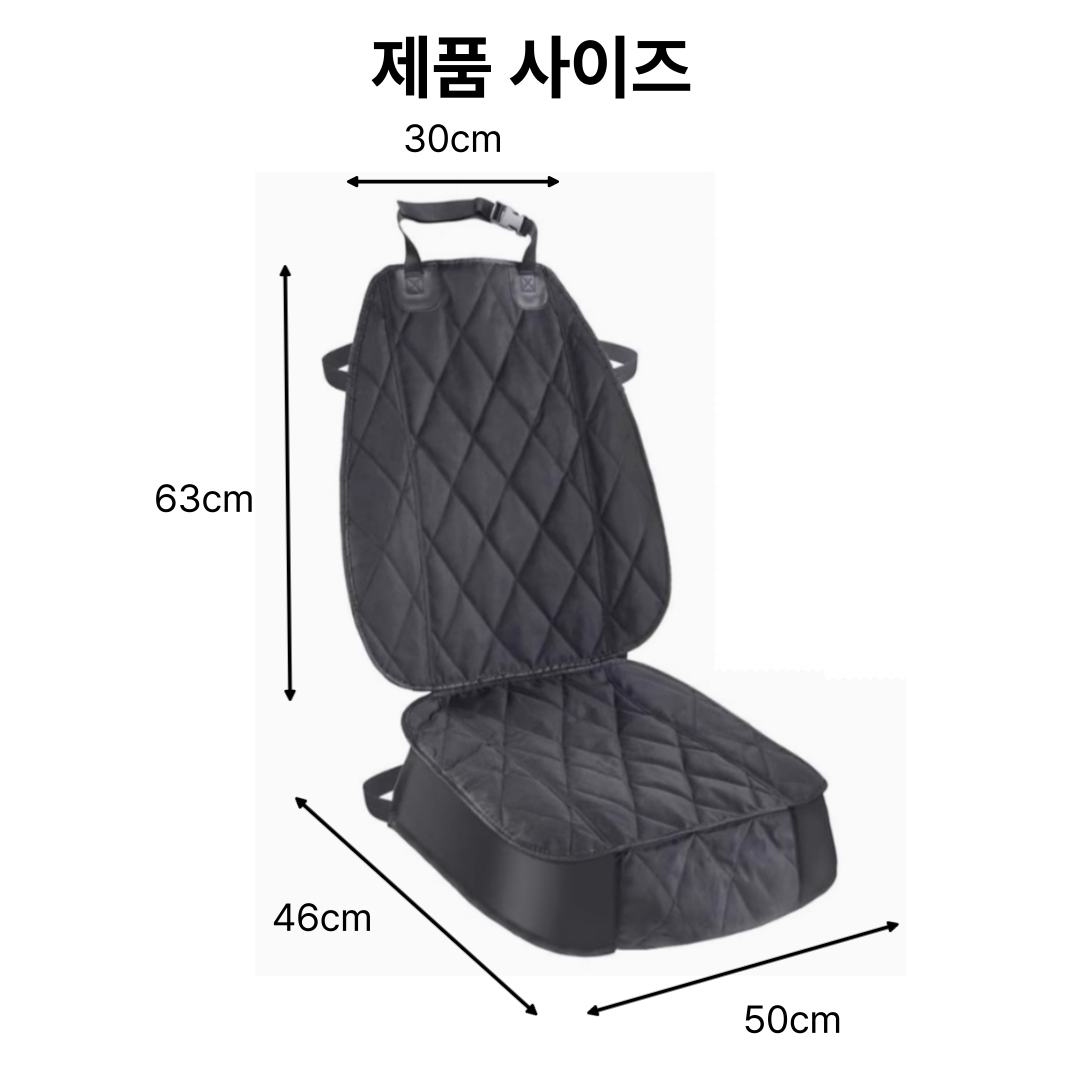 위드레오 애견카시트 대형견카시트 강아지차시트 앞좌석 방수매트 베이지 - 상세 이미지 3