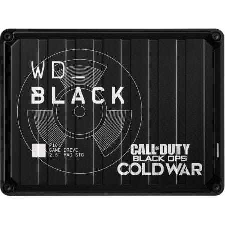 [해외]WD BLACK 2TB P10 게임 드라이브 콜 오브 듀티 스페셜 에디션: 블랙 옵스 콜드 워, 휴대용 외장 하드 HDD, 플레이스테이션, Xbox, PC와 호환 - WDA