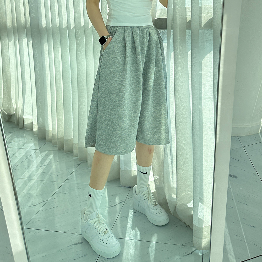 1+1 버뮤다반바지 여자버뮤다팬츠 6부반바지 - 상세 이미지 4