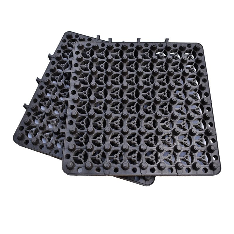 조경용 저수판 옥상텃밭 플라스틱 배수판 50x50x3cm 검정 기본 10개 - 상세 이미지 2