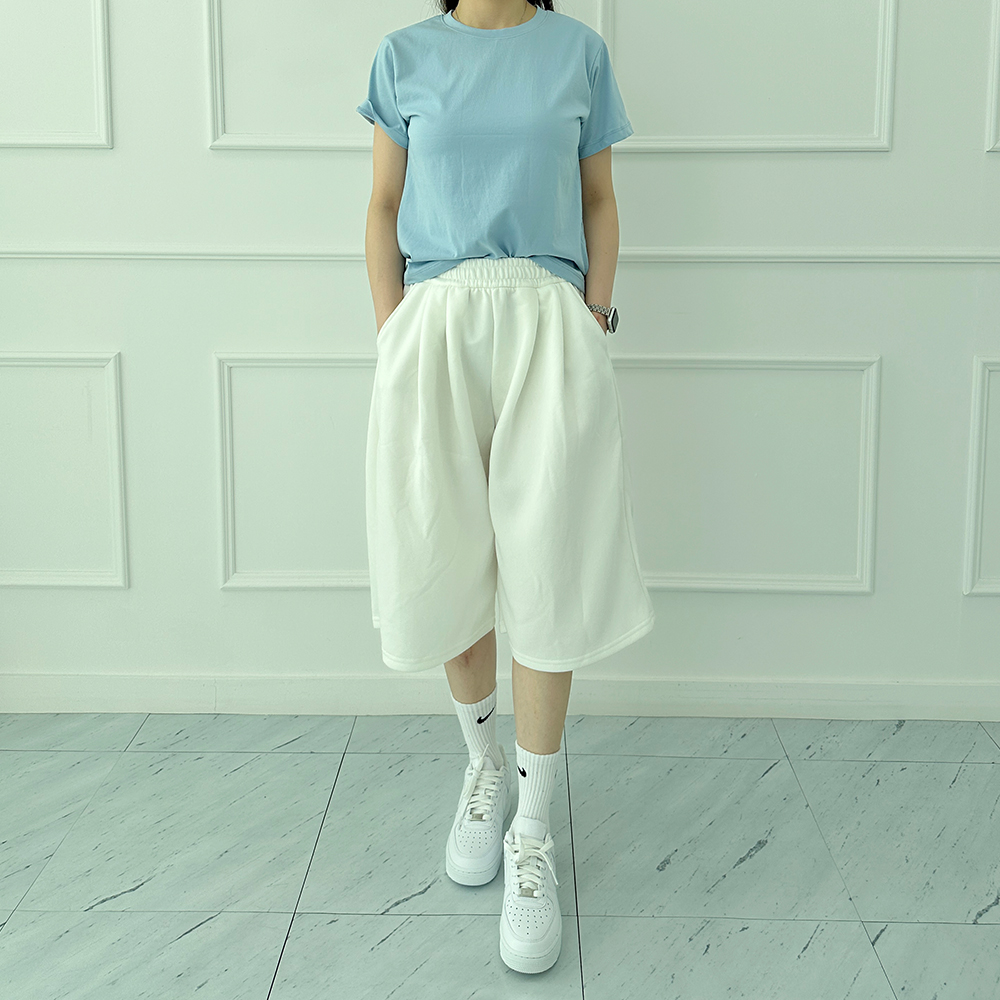 1+1 버뮤다반바지 여자버뮤다팬츠 6부반바지 - 상세 이미지 5