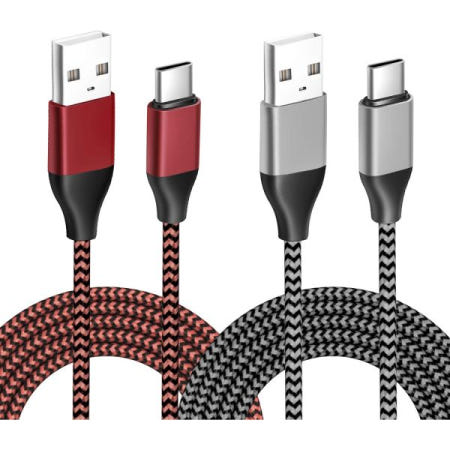 [해외]PS5 나일론 땋은 초장형 USB 타입 C 3A 고속 데이터 동기화 코드, PlayStation 5 듀얼센스 Xbox 시리즈 X/S 컨트롤러, 닌텐도 스위치 프로 컨트롤러용