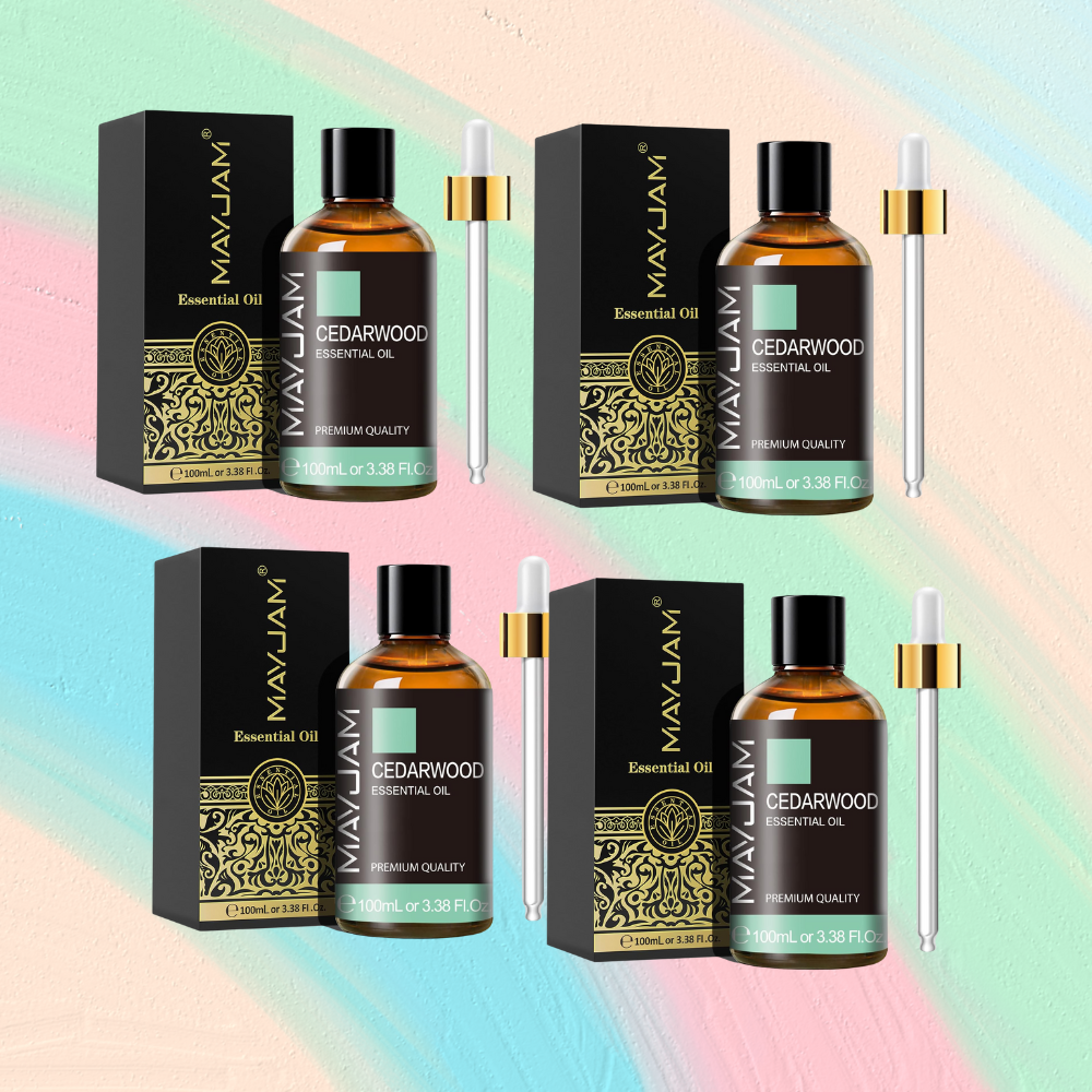 메이잼 시더우드 에센셜 오일 100ml 4팩 - 상품 이미지