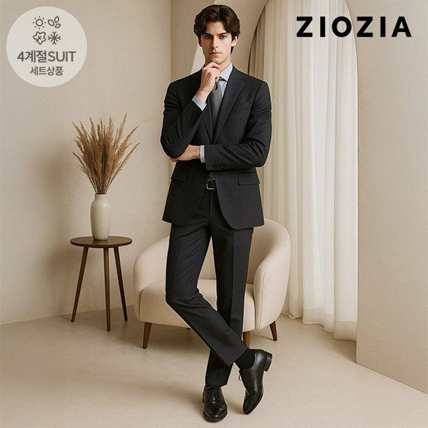 지오지아 컴포트핏 데일리 블랙 정장세트 ACD5SB1301ACD5SP1301BK 292316 : 에이치윤