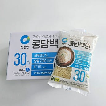 콩담백면 청정원 두부로 만든 콩국수 사리 다이어트면 콩면 150g 6개 - 상품 이미지