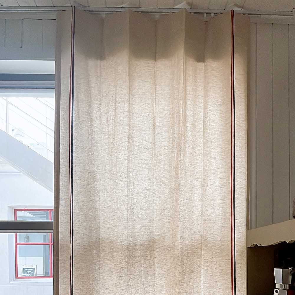 바이아미 린넨 프렌치 베란다  선반가리개 커튼 맞춤제작