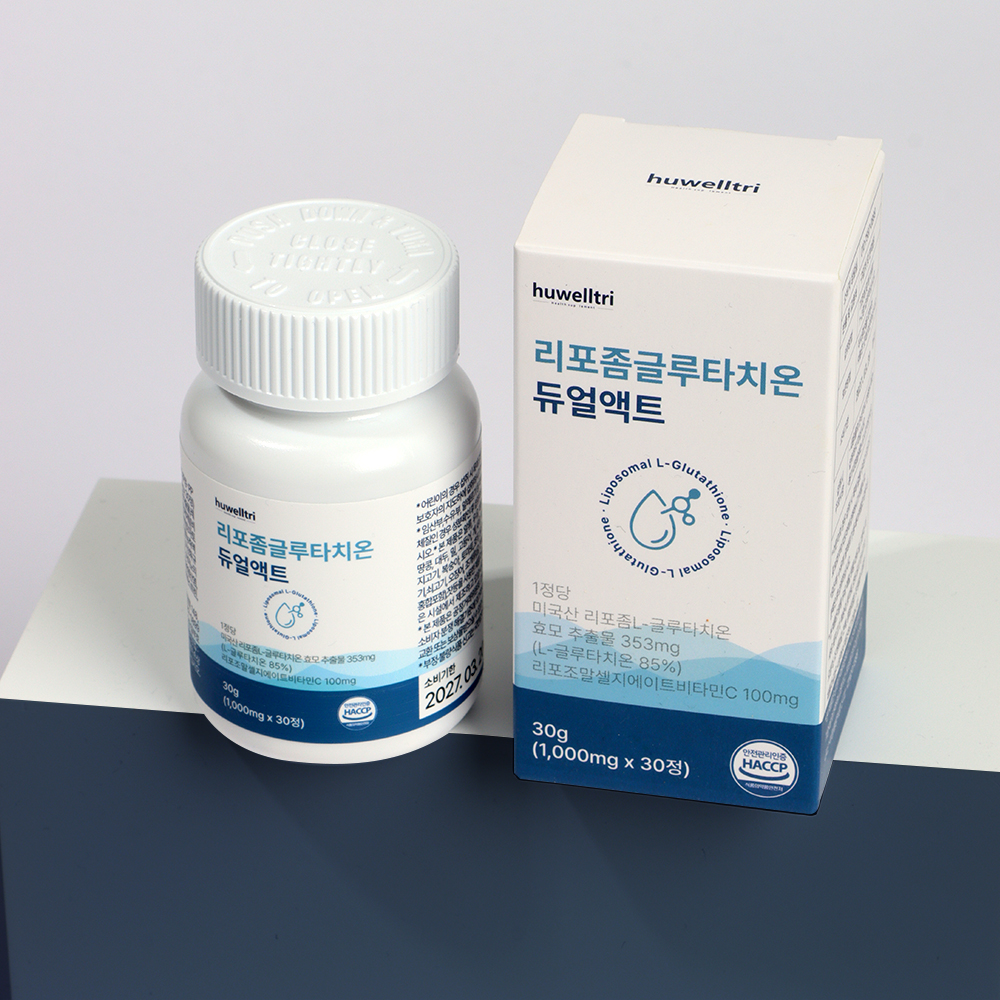 휴웰트리 리포좀글루타치온 고함량 고순도 미국산 85% 리포좀비타민C 30정, 1개 제품 이미지
