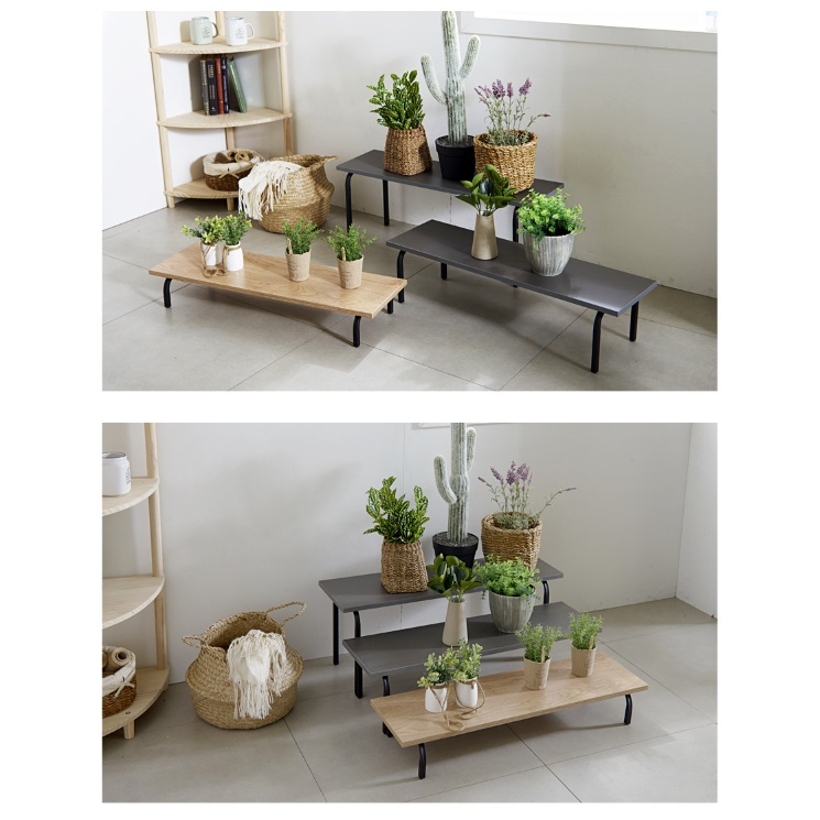 좁고 긴 테이블 화분 테이블 소파 틈새 선반 장식 테이블