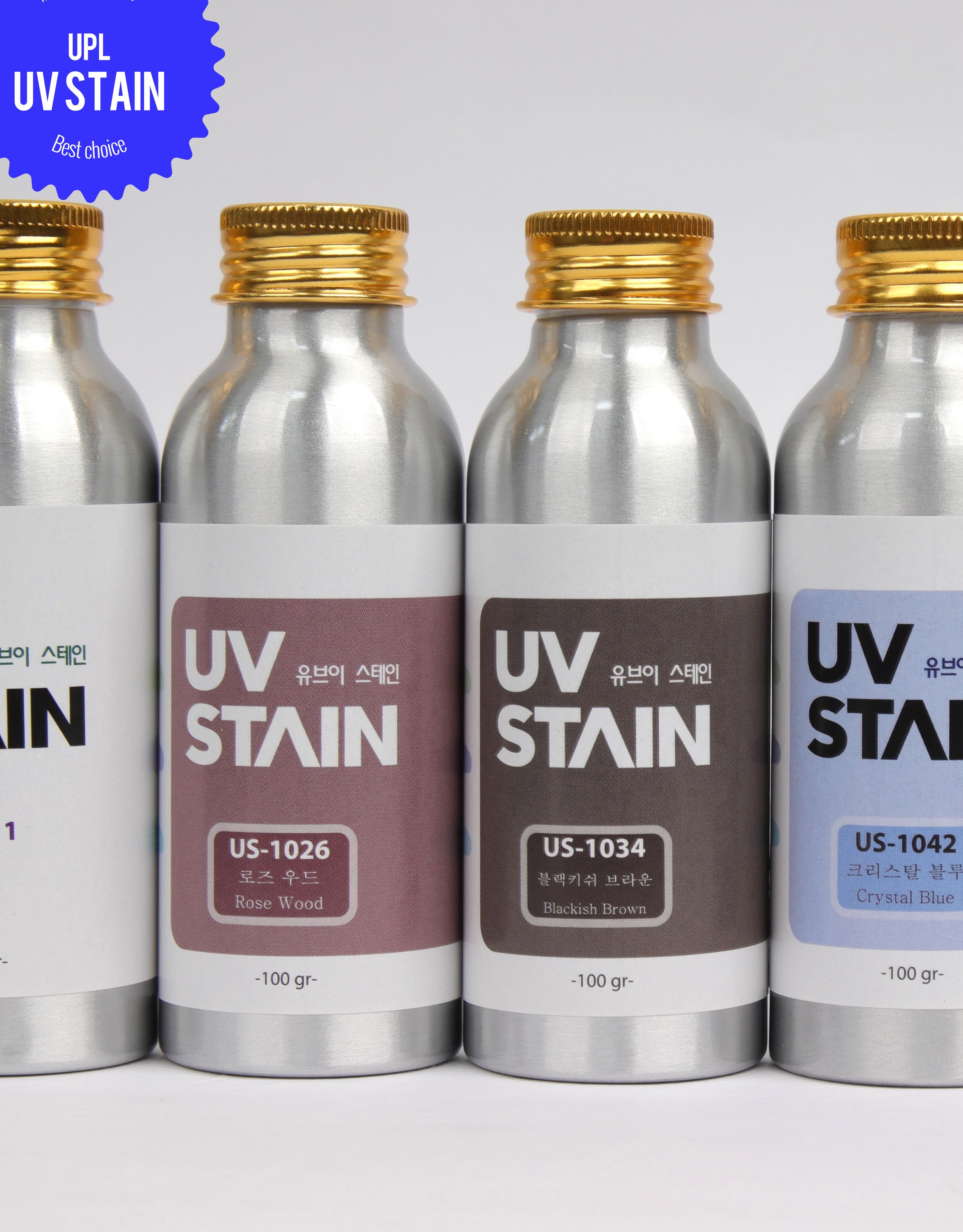 UPL UV 스테인 목재용 보호 코팅 마감재 100 g 유광 반광 무광 칼라 - 메인 이미지