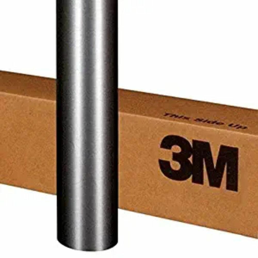3M 1080 BR201 브러시드 스틸 1.5m x 0.3m(5제곱피트/피트) 자동차 랩 비닐 필름 : 스톤-디