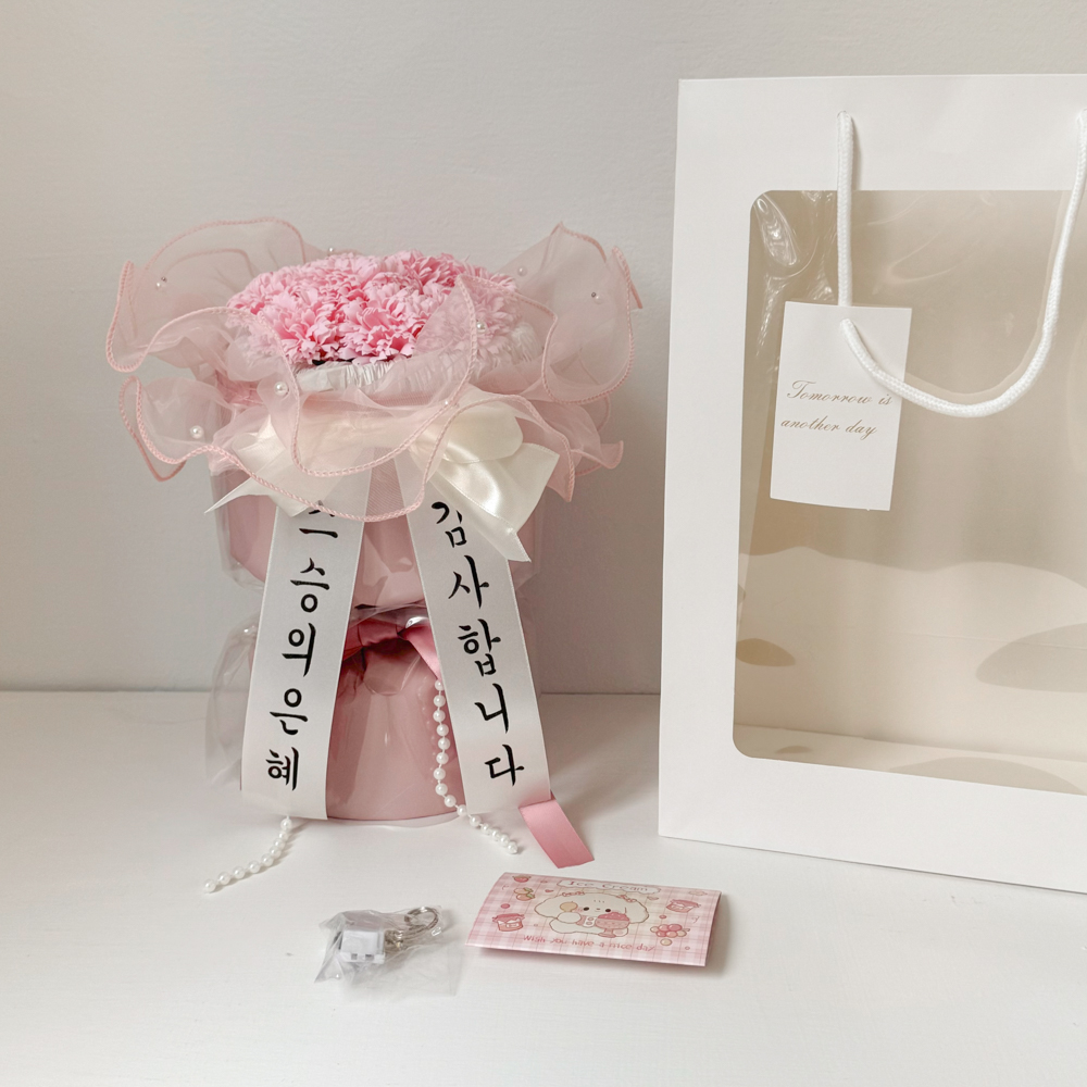 카네이션 꽃다발 화환 문구서비스 선생님 은사님 선물 어버이날 부모님 생일 이벤트 - 상세 이미지 4