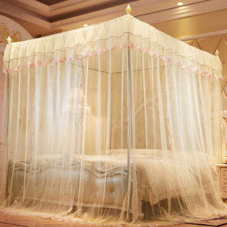 구공일엠 커튼형 침대 모기장 180x220cm 사각벌레장 벌레방충망 침대망