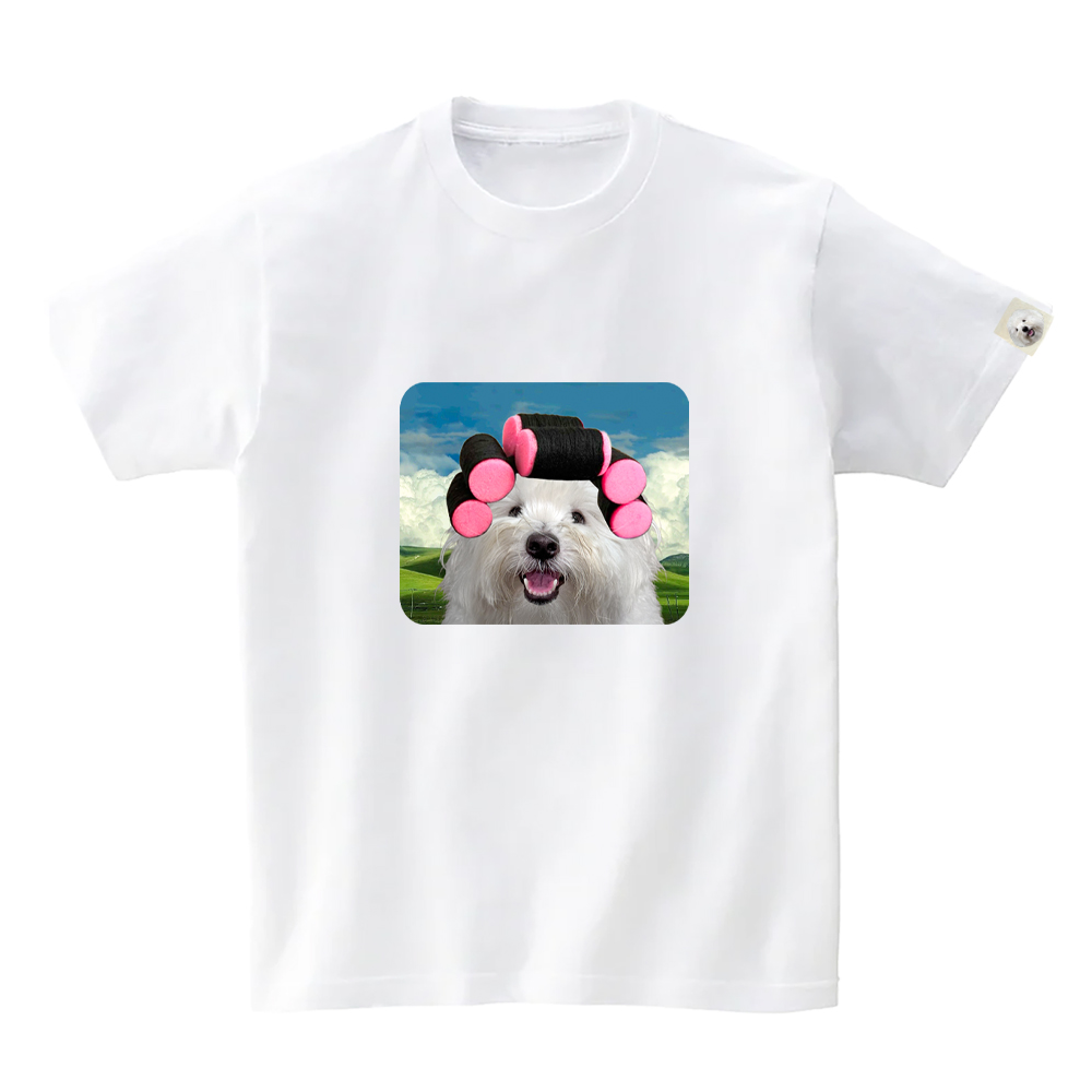 1+1 강아지 고양이 반려동물 주문 제작 커스텀 굿즈 반소매 티셔츠 - 상세 이미지 4
