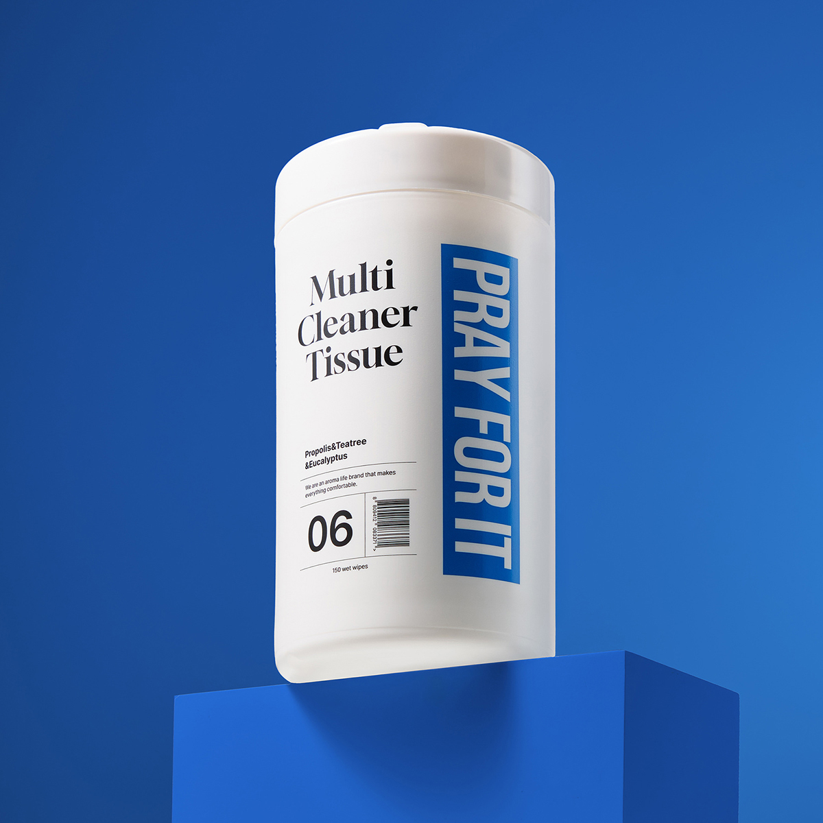 멀티클리너 세정 살균 티슈 소독용 알콜 물티슈 올인원 주방 화장실 청소 대용량 150매 제품 이미지