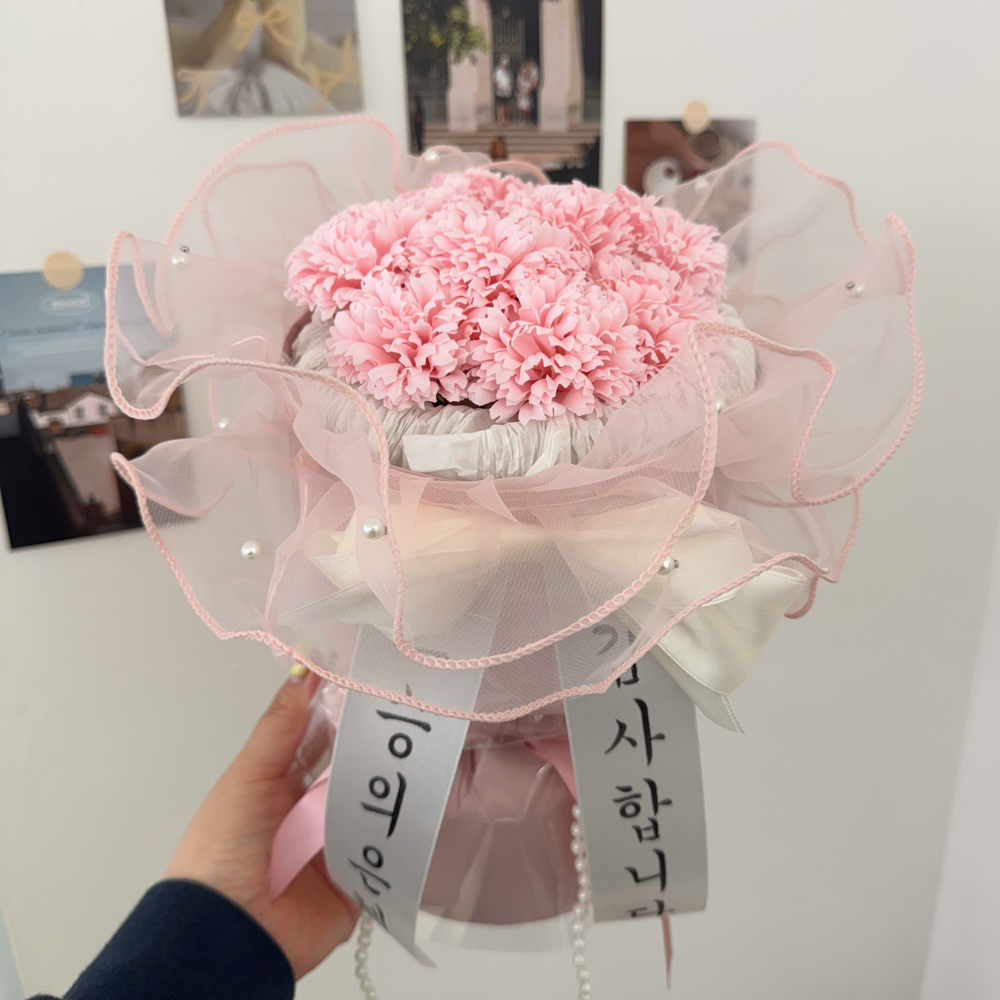 카네이션 꽃다발 화환 문구서비스 선생님 은사님 선물 어버이날 부모님 생일 이벤트 - 상세 이미지 3