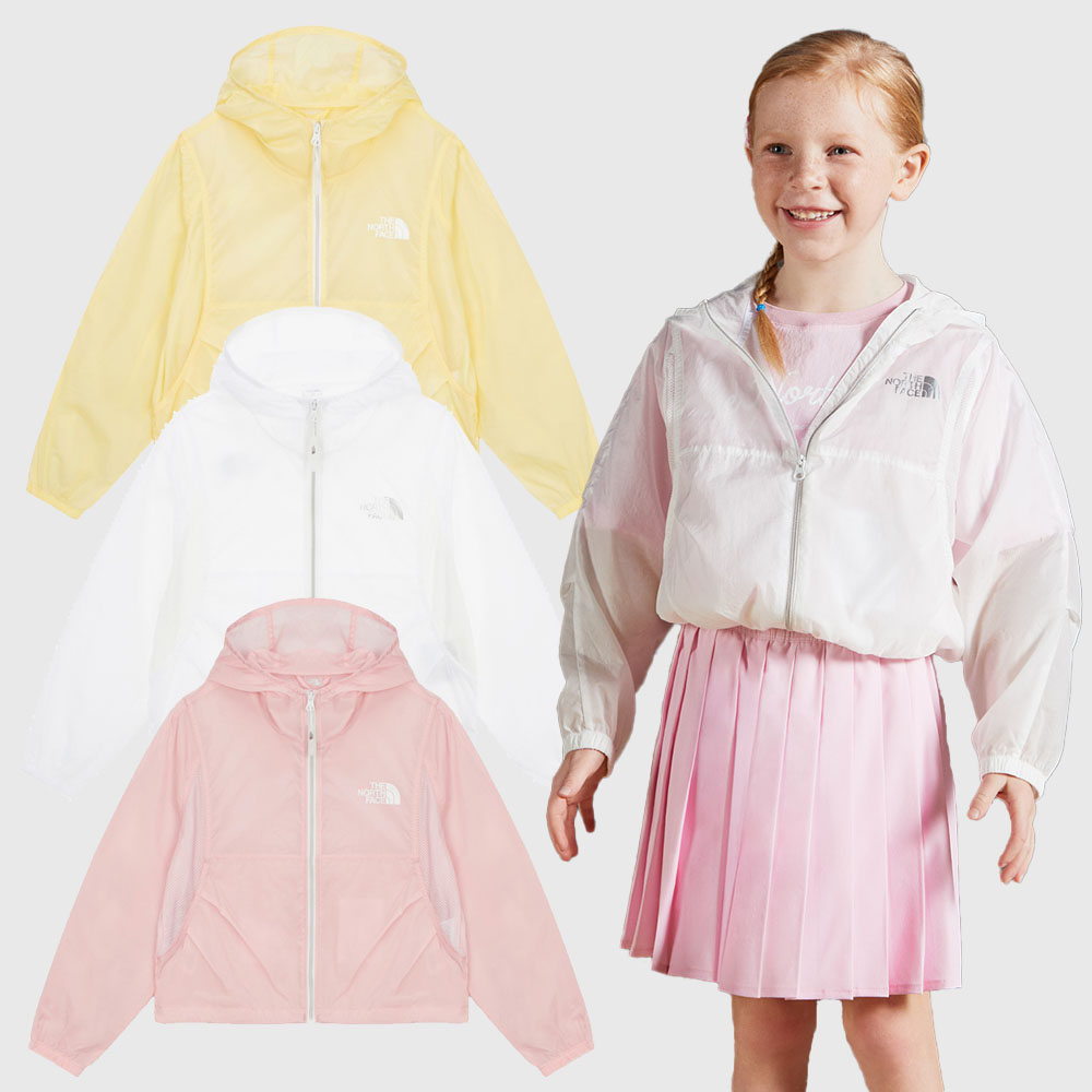 노스페이스 키즈 걸즈 여아 크롭 바람막이 에어로런 자켓 NJ3LR17S