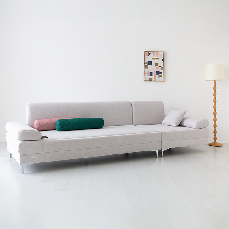 대형 온돌 쇼파 침대 4인용 흙쇼파 카우치 온열 흑쇼파