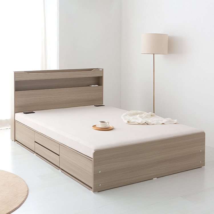 수납 흙침대 퀸 사이즈 전기 침대 온열 침대 q