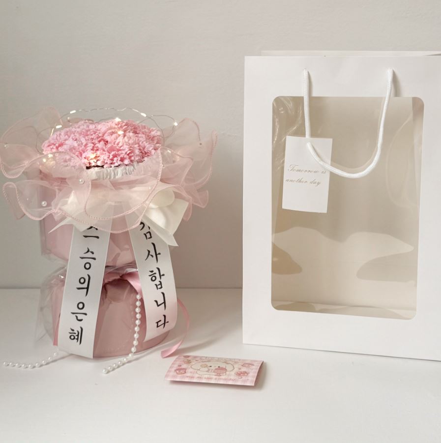 카네이션 꽃다발 화환 문구서비스 선생님 은사님 선물 어버이날 부모님 생일 이벤트 - 상품 이미지