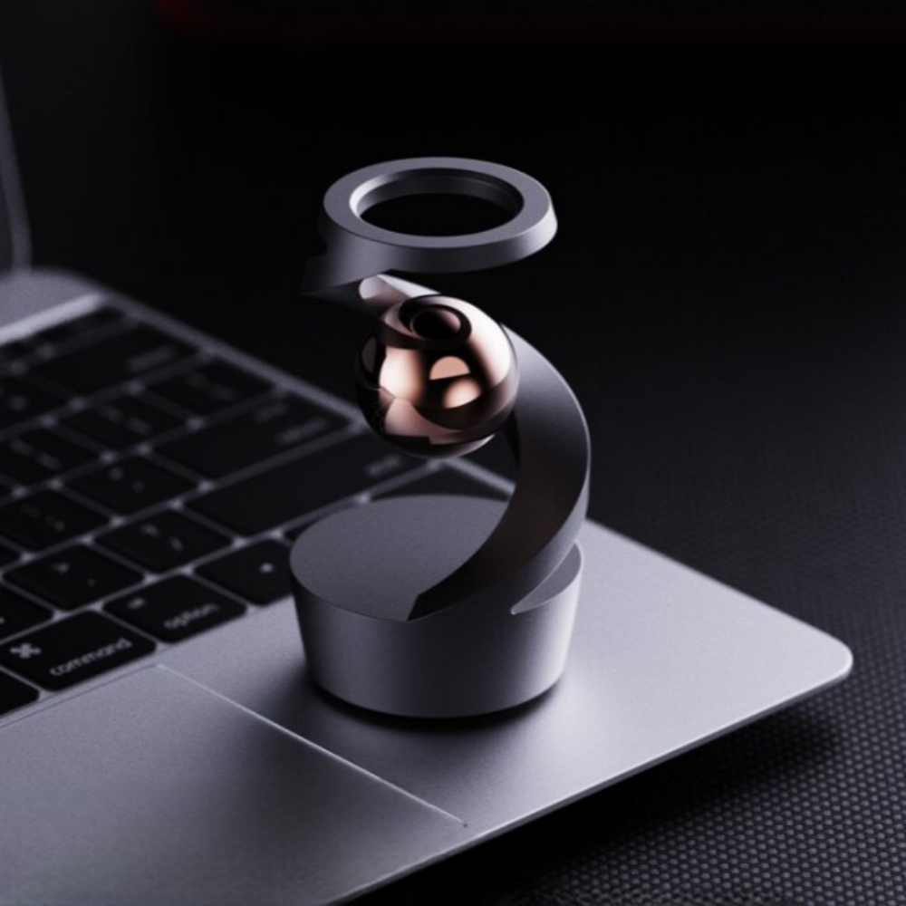 자이로스코프 장식품 책상 데스크탑 인테리어 무소음 무중력 회전 팽이 - 상품 이미지