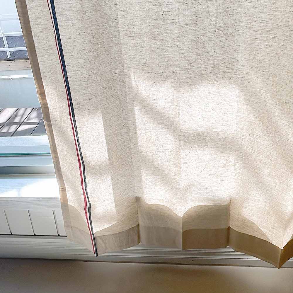 바이아미 린넨 프렌치 베란다  선반가리개 커튼 맞춤제작