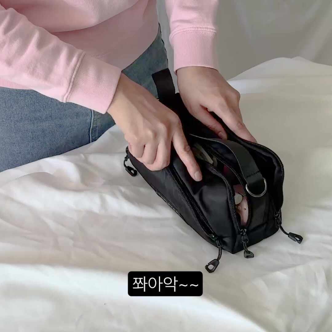 론네바이론 야키 더블랙 유럽여행가방 핸드폰 슬링백 여행용 크로스 미니백 가방