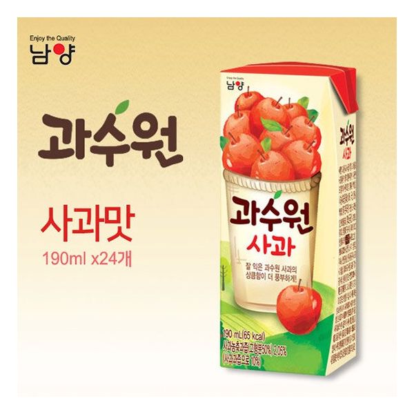 [남양유업] 과수원 190ml x24 사과 328574 : 라이프하우스X