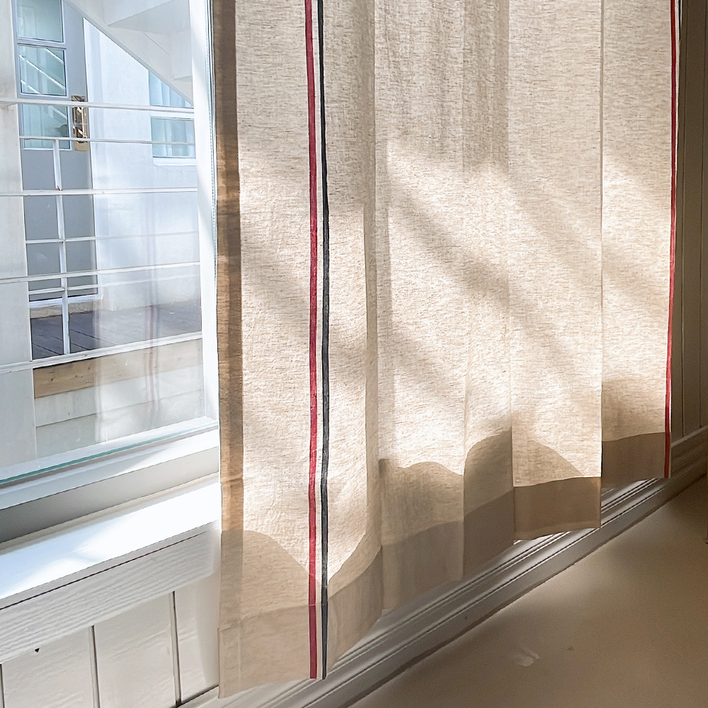 바이아미 린넨 프렌치 베란다  선반가리개 커튼 맞춤제작
