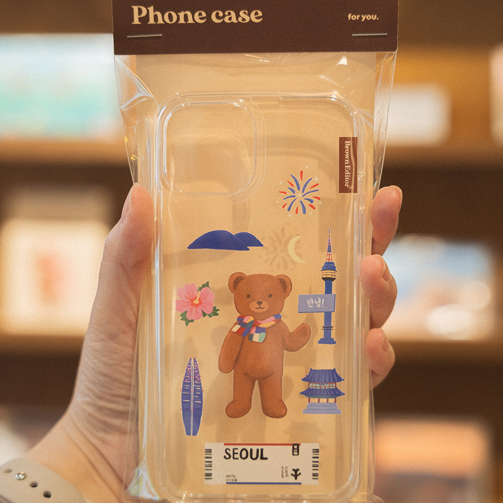 브라운에디터 곰돌이 서울 젤리하드 폰케이스 여행시리즈 - 상세 이미지 5